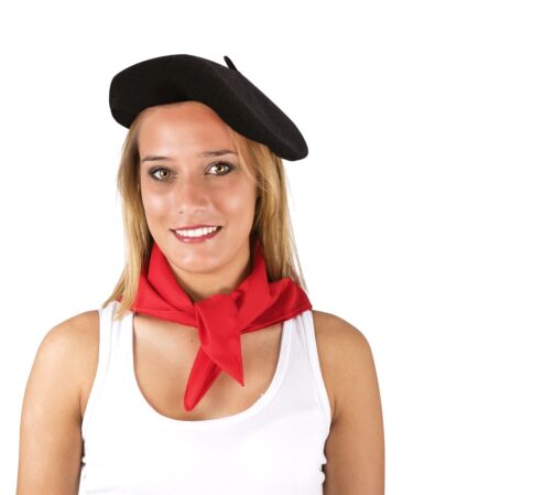 Beret en laine adulte noir