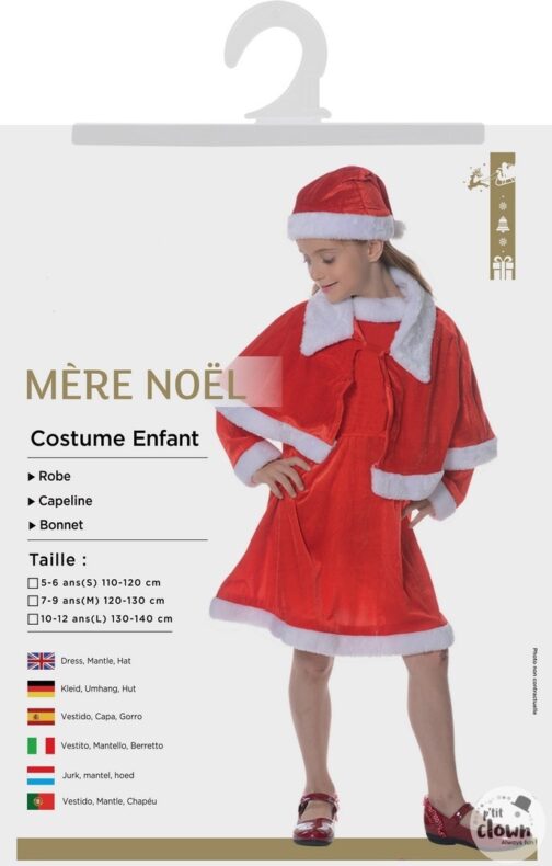 Costume Mere Noel enfant 5 12 2