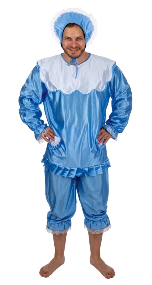 Costume bebe adulte bleu