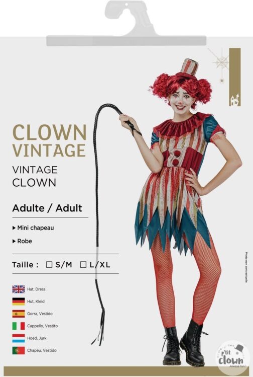 Costume clown Vintage femme 2