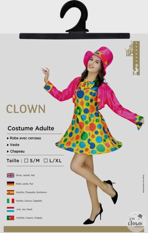 Costume clown adulte femme 2