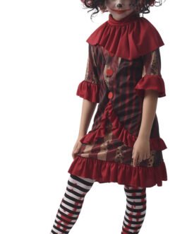 Déguisement clown diabolique – enfant fille