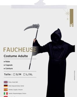 Déguisement faucheuse – adulte homme