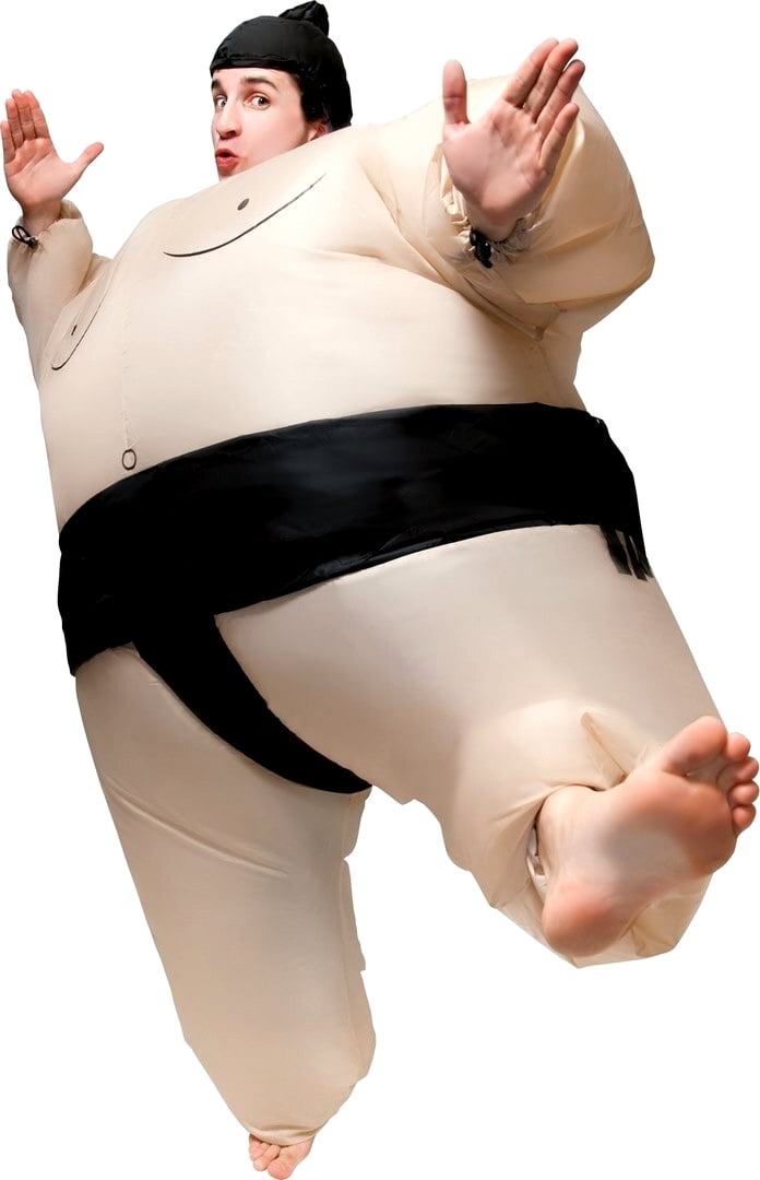 Costume gonflable sumo adulte