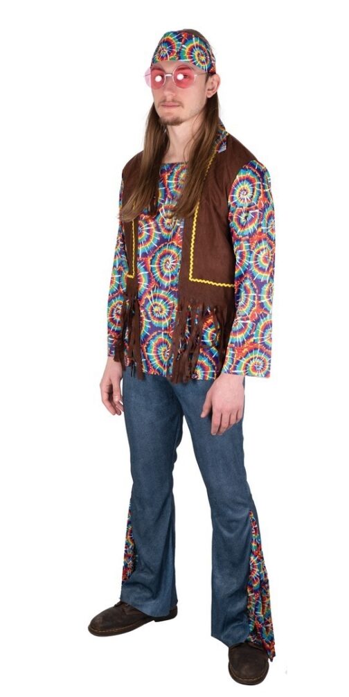 Costume hippie homme adulte 4