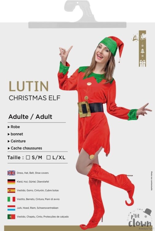 Costume lutin de Noel femme 2