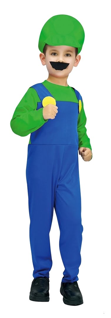 Costume plombier enfant bleu vert