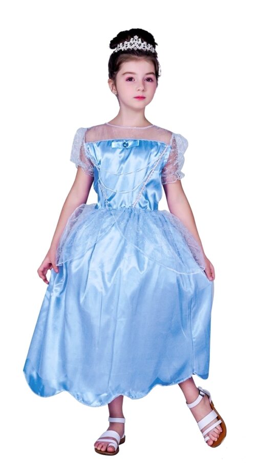 Costume princesse enfant bleu
