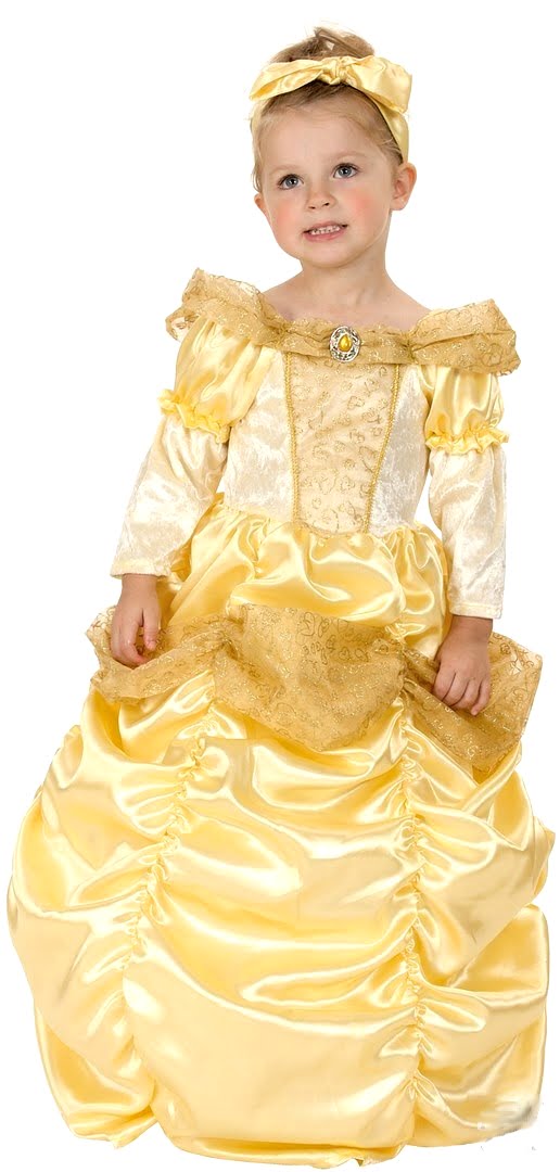 Costume princesse enfant jaune