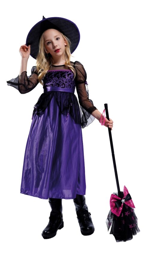 Costume sorciere enfant violet