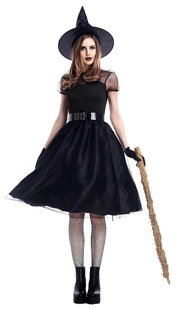 Costume sorciere noir adulte