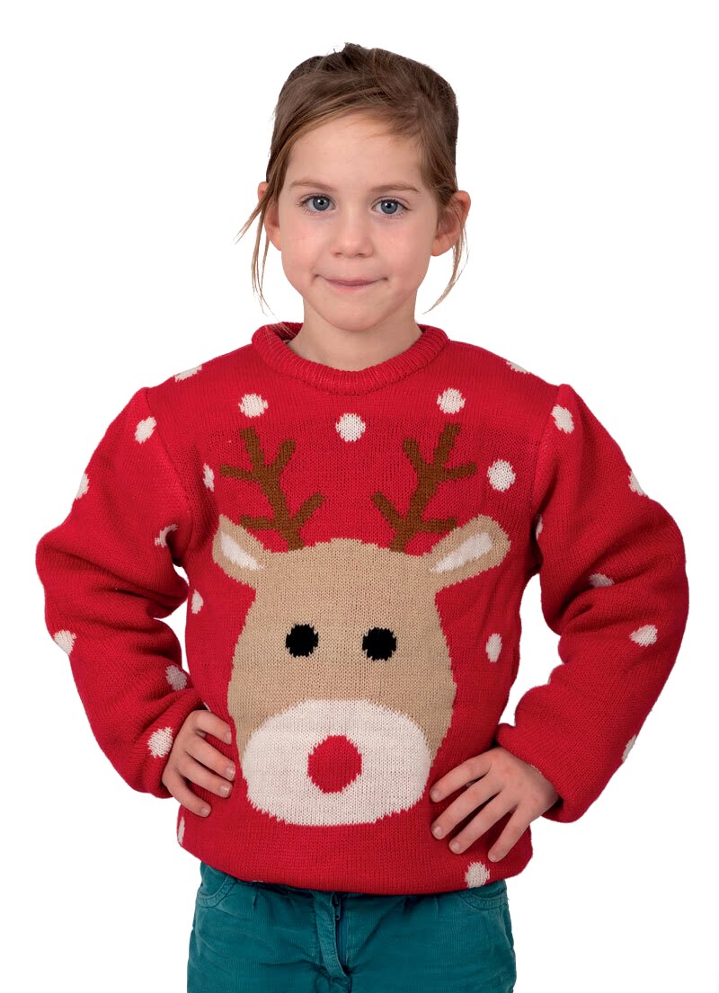 Pull de Noel renne enfant