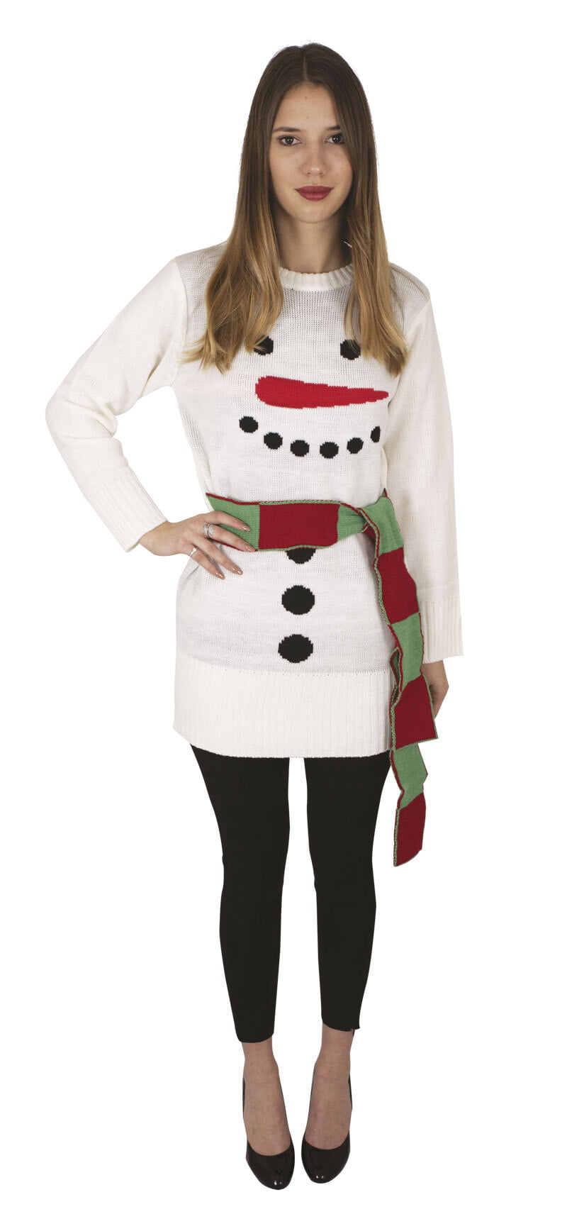 Robe de Noel bonhomme de neige adulte