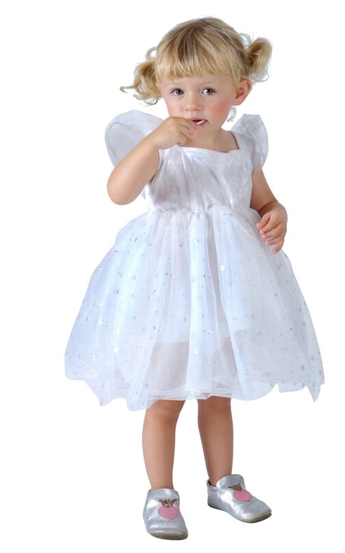 Robe princesse etoile enfant blanc