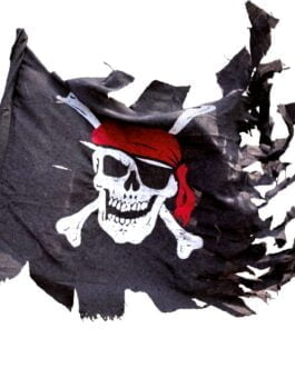 Drapeau pirate déchiré