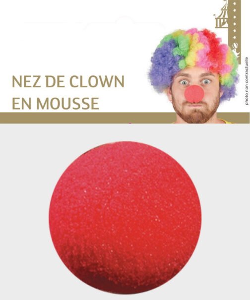 Nez de clown rouge en mousse 2