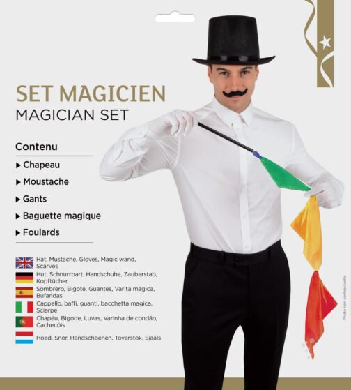 Set magicien adulte taille unique 2