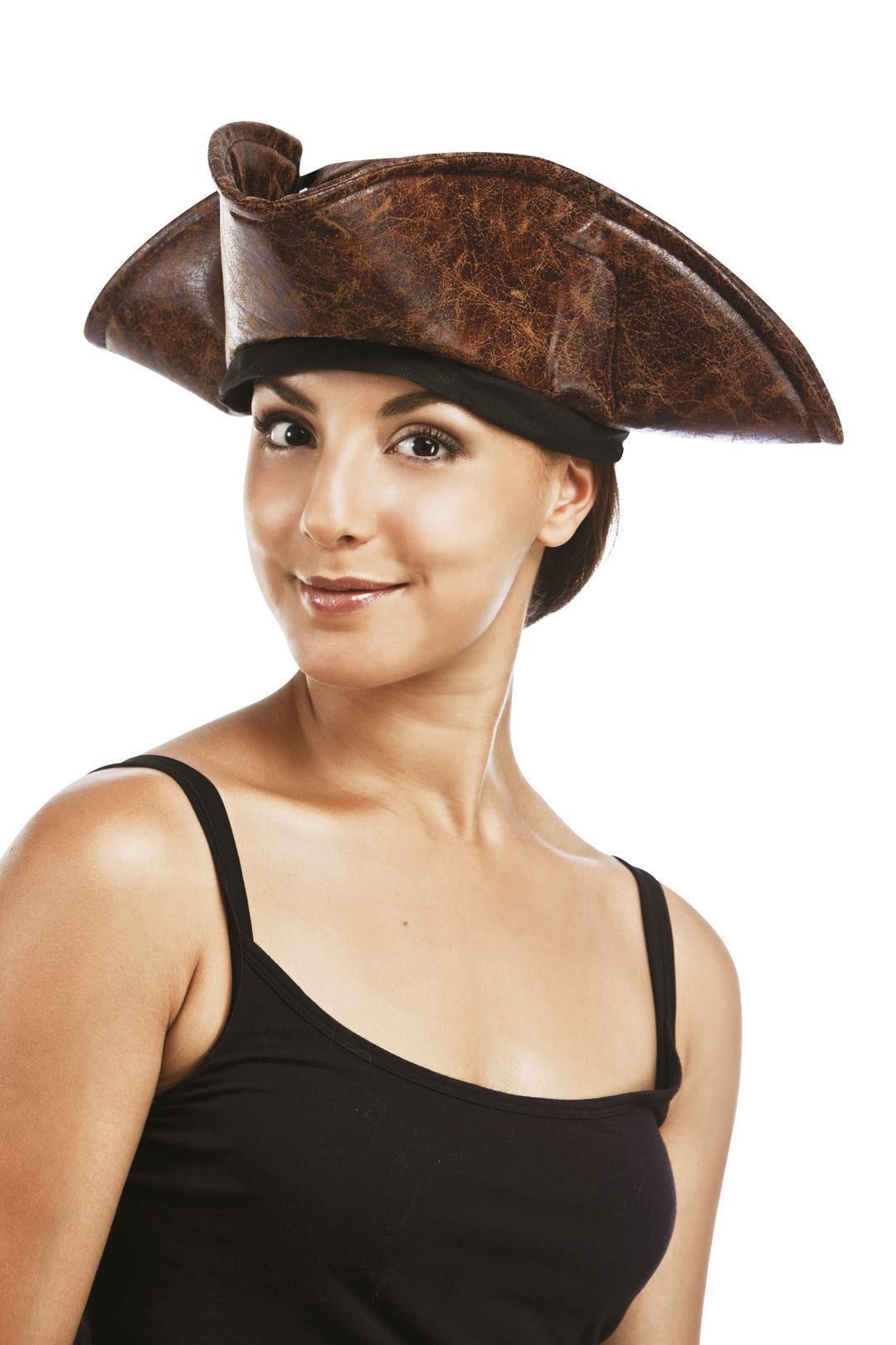 Chapeau de pirate adulte marron