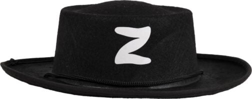 Chapeau feutre bandit noir enfant Zorro 5