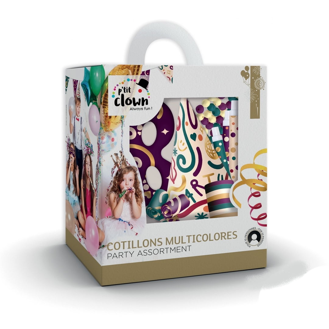 Kit cotillons boite 10 personnes multicolore