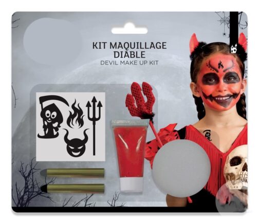 Kit maquillage avec stickers diable