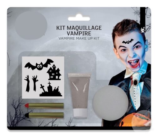 Kit maquillage avec stickers vampire zombie