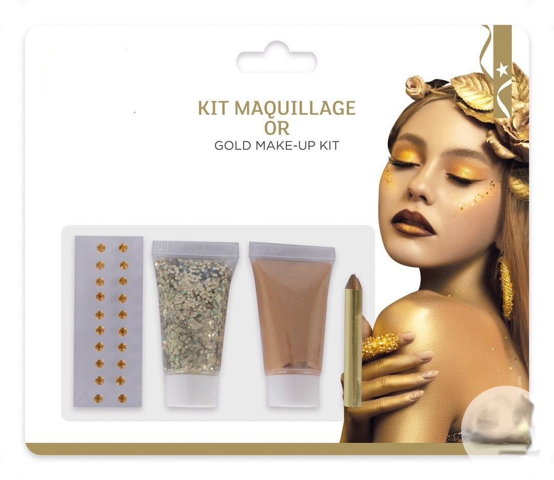 Kit maquillage or